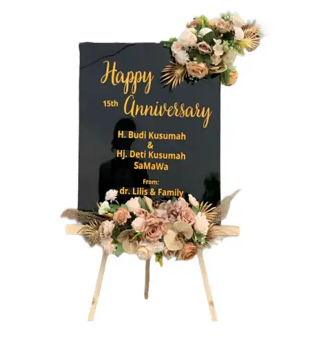 Papan Bunga Akrilik Loram Wetan