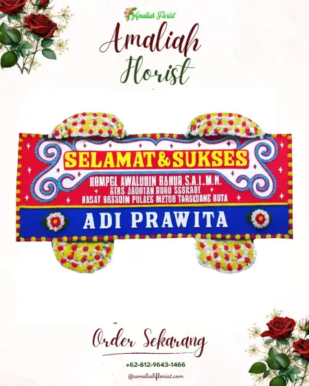 Papan Bunga Ucapan Selamat Loram Wetan